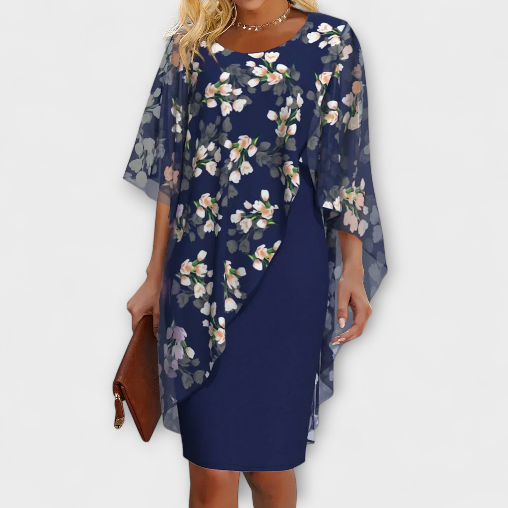 Lyanna - Floral Chiffon Dress for Women